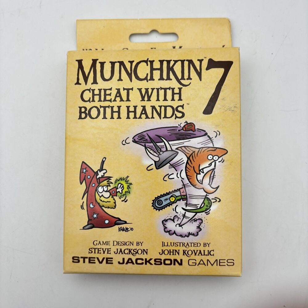 Munchkin 7: Cheat With Both Hands Card Game Expansion From Steve Jackson New
